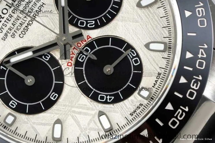 Good Copy Rolex Watches Oysterflex 116519 on 1:1 Best Edition Strap 2269 Rubber ZeroBulk SA Daytona Dial QF Meteorite 0116